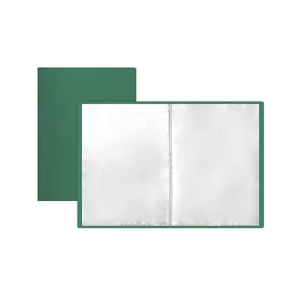 Папка с 100 вкладышами "Mazari" 0.8 мм, зеленая 1/4 арт. M-1617