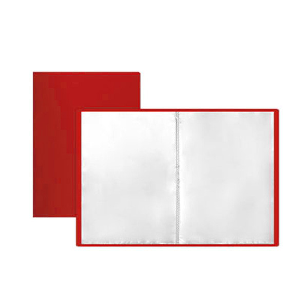 Папка с 100 вкладышами "Mazari" 0.8 мм, красная 1/4 арт. M-1616
