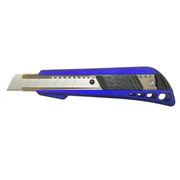 Нож канцелярский "Lamark" большой 18 мм синий 1/12 арт. CK0212