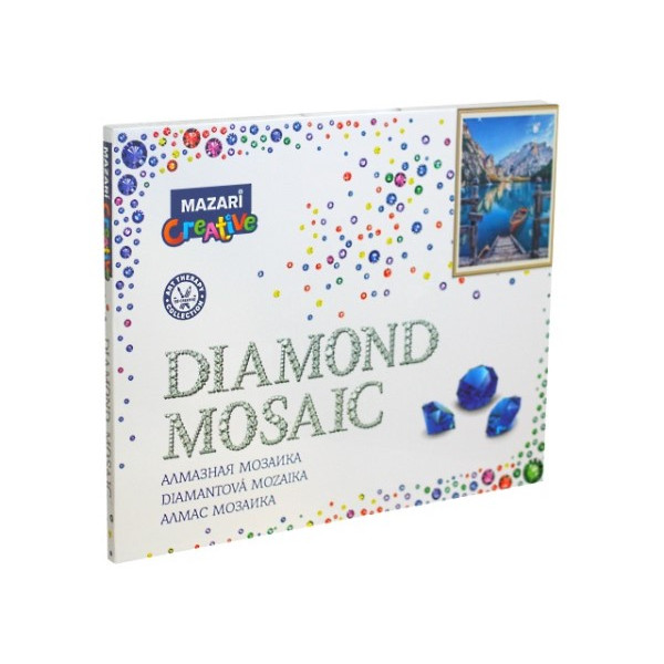 Мозаика "Mazari Озеро в горах" алмазная, 40х50 см, 1 дизайн  арт. M-11195