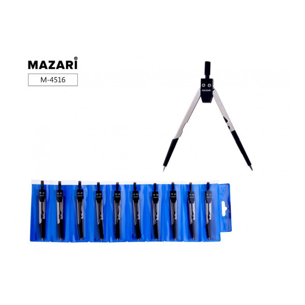Циркуль "Mazari" упаковка с подвесом  арт. M-4516