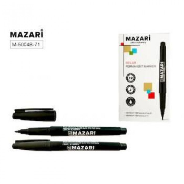Маркер "Mazari BELAR" перманентный черный  арт. M-5004B-71