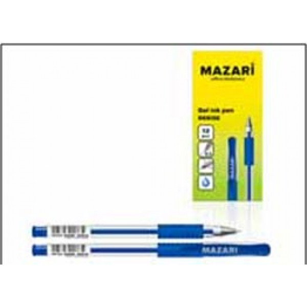Ручка гелевая "Mazari Denise"  0,5мм  с резин. держ., синяя 12/144 арт. M-5523-70