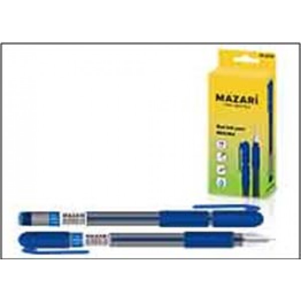 Ручка гелевая "Mazari Regina" 0.5 мм с резин. держ., синяя 12/144 арт. M-5526-70
