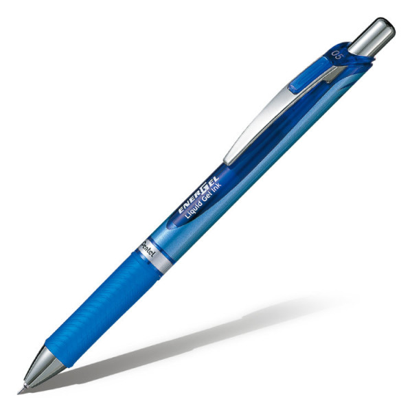Ручка гелевая "Pentel Energel" 0,5мм автомат, игольч., синяя 1/12 арт. BLN75-C