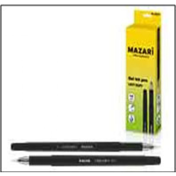 Ручка гелевая "Mazari Lexy" 0.5мм  игольч., черная 12/144 арт. M-5507-71*