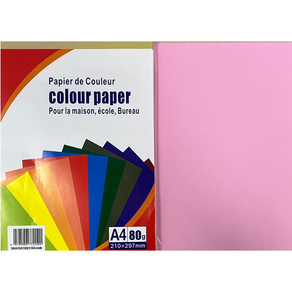 Бумага Colour Paper A4 100л/пач 80 гр Pink (1/25) арт. CPP-03