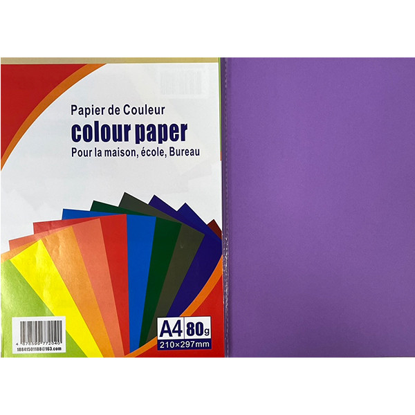 Бумага Colour Paper A4 100л/пач 80 гр Violet (1/25) арт. CPP-15