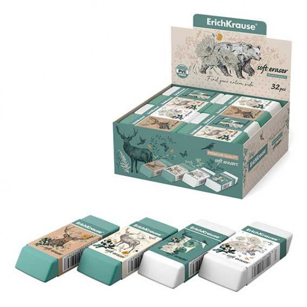 Ластик "ErichKrause Natural Life" 1/32 арт. ЕК-55269