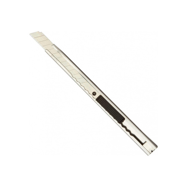 Нож канцелярский "Attache" 9 мм цв. металлик 1/24 арт. 280460