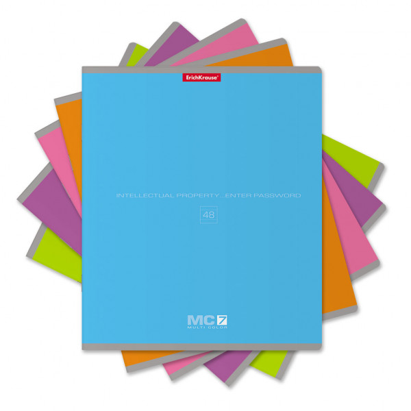 Тетрадь 48 л А5 линейка "ErichKrause Классика MC-7" Mix-pack 1/5 арт. ЕК-56596