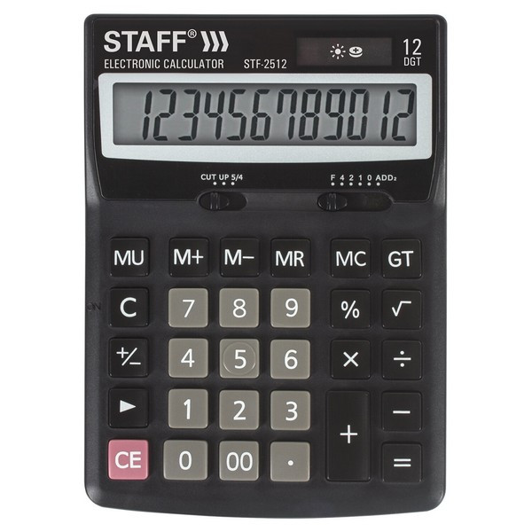 Калькулятор "Staff Plus STF-2512" 12 разрядный арт. 250136