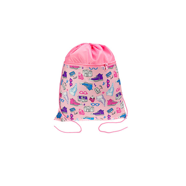 Сумка для обуви "Проф-Пресс" розовая, 1 отделение с карманом арт. МО-8855