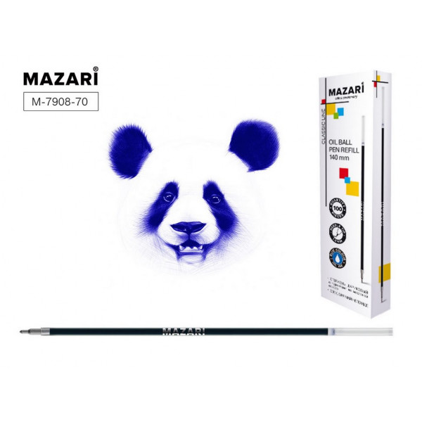 Стержень шарик "Mazari" Синий, 0,7 мм серия Smart Ink арт. M-7908-70